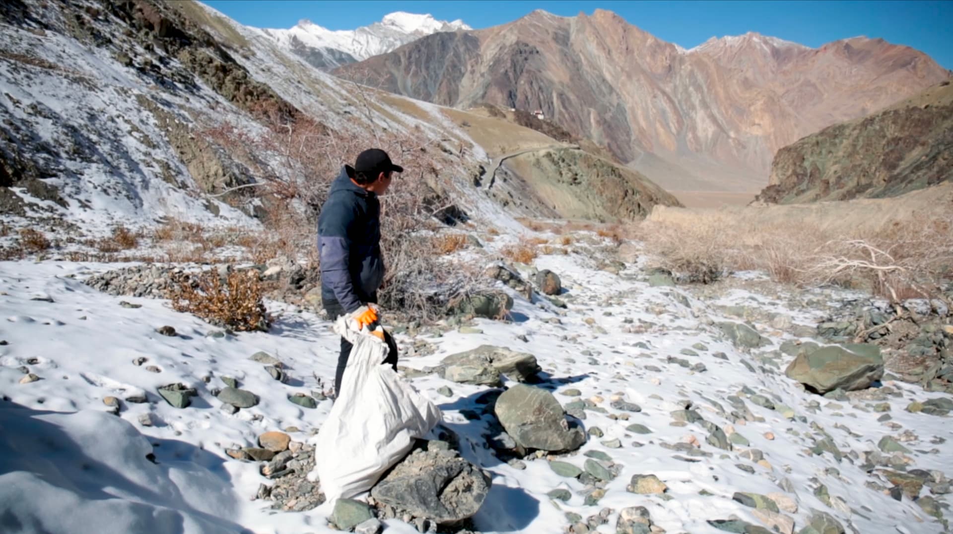 Frame from The Ice Builders film