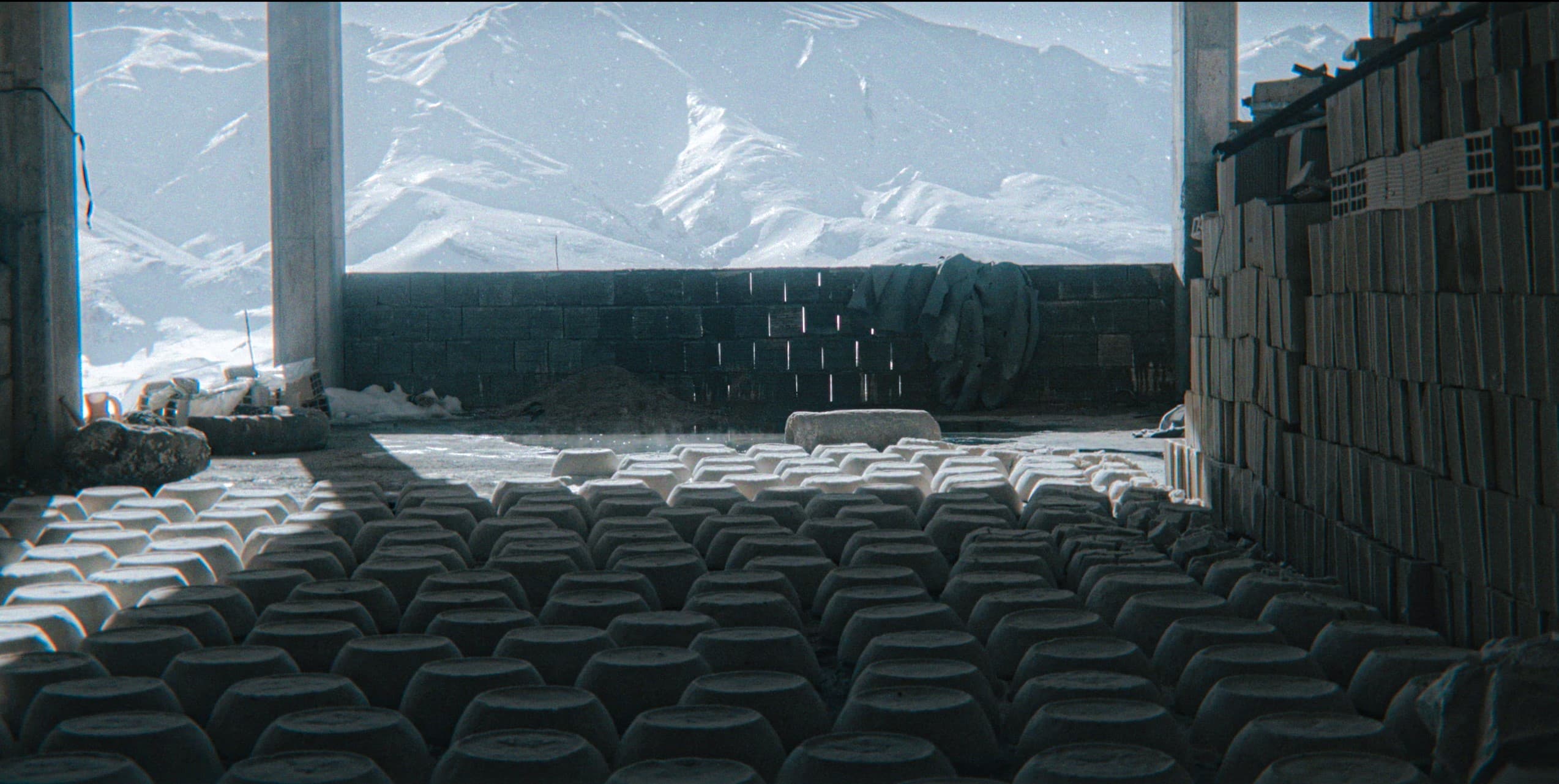 Frame from Baraftoo film