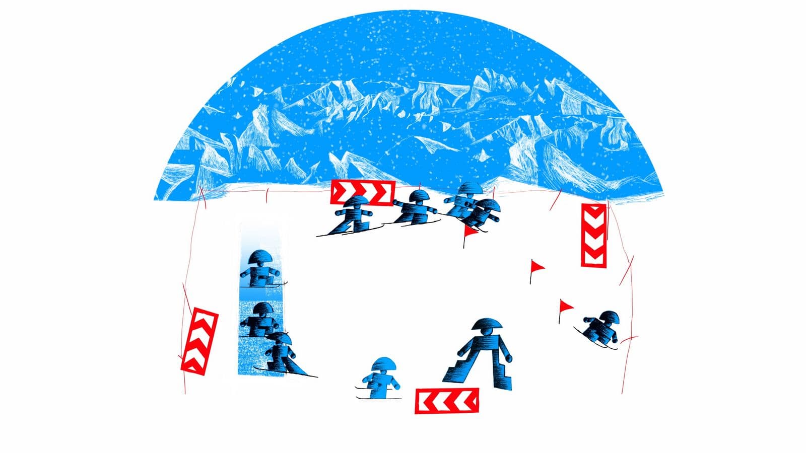 Frame from FREERIDE IN C film