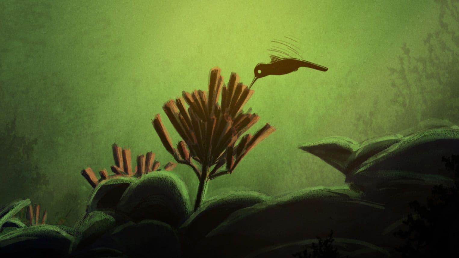 Frame from LA LÉGENDE DU COLIBRI film