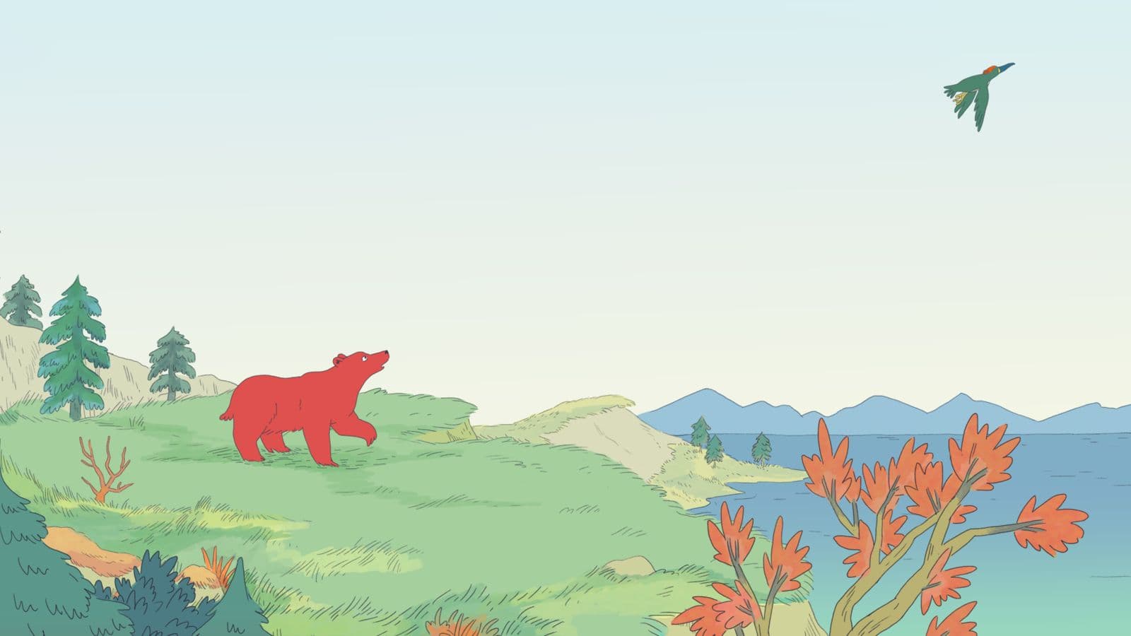 Frame from L'OURSE ET L'OISEAU film