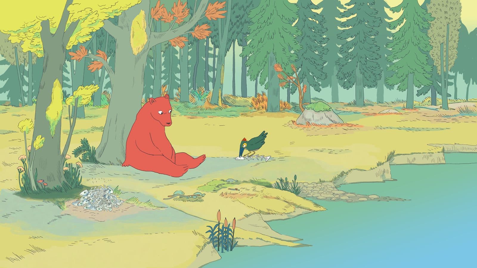 Frame from L'OURSE ET L'OISEAU film