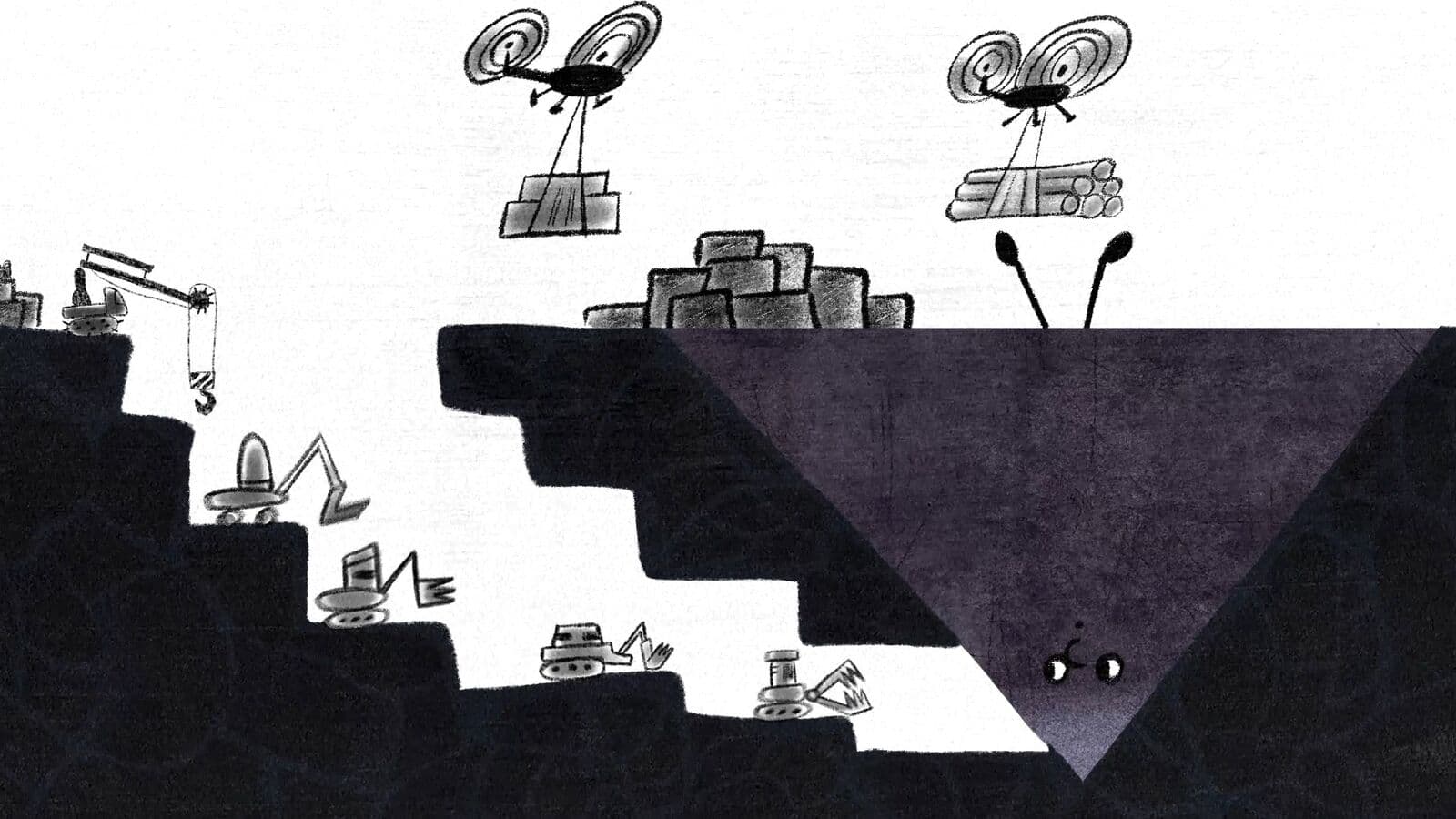 Frame from ZHILA-BYLA GORA film