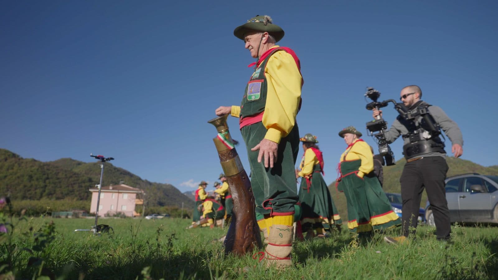 Frame from UN ANNO IN LESSINIA film